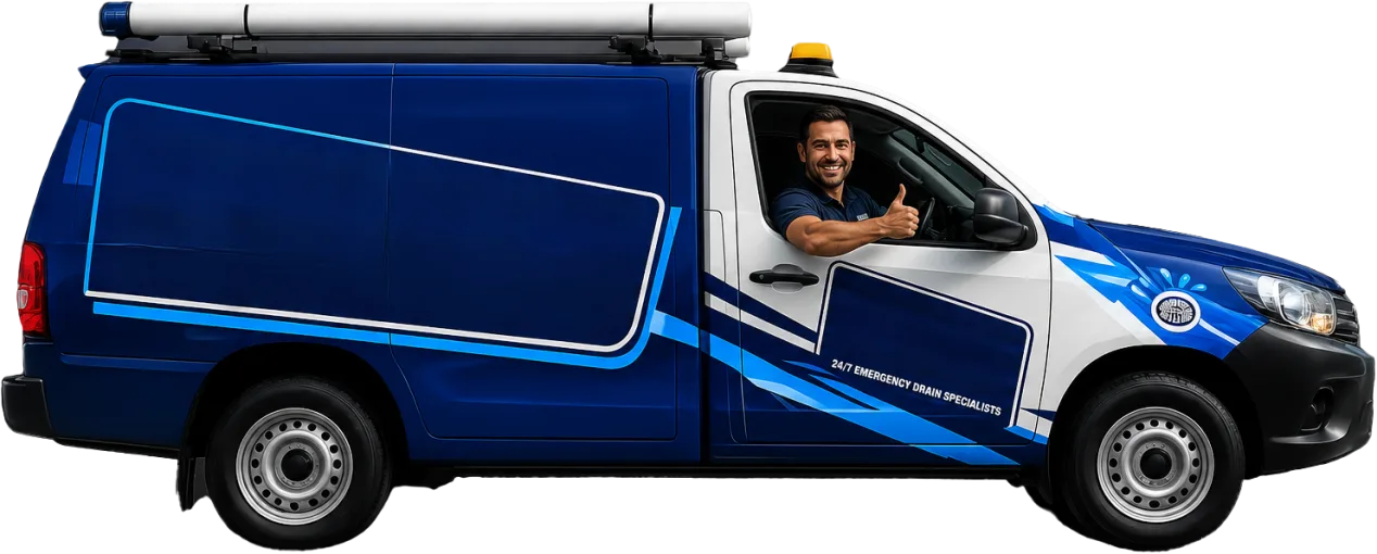 Our drain service van out on a Rookwood job